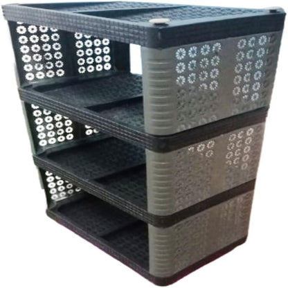 3 Shelf Plastic Standing Rack Shelf