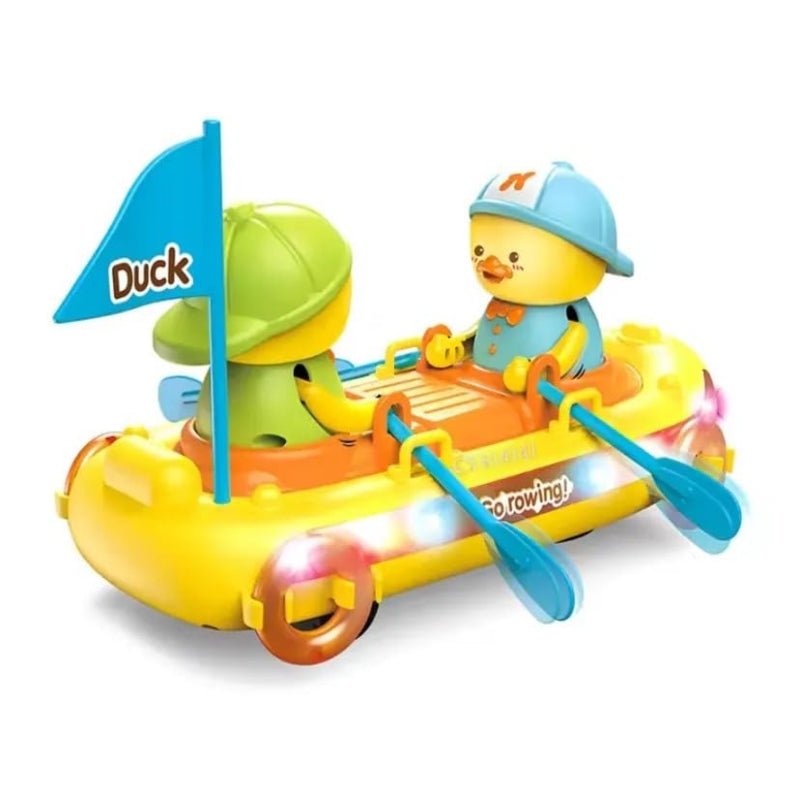 BATTERY OPERATED DUCK BOAT WITH LIGHT SOUNDS