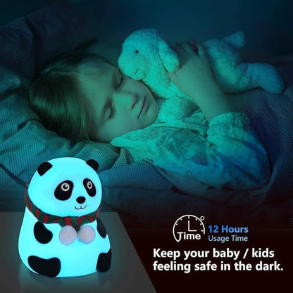 Cute Panda Silicon Night Light Lamp