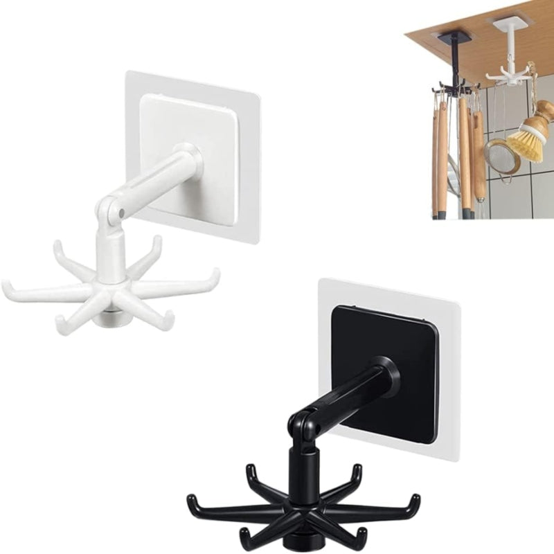 360 Degrees Rotated Kitchen Hooks Self Adhesive