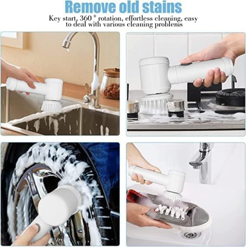 Magic brush 5in1 cleaning brush bathroom toilet tub 