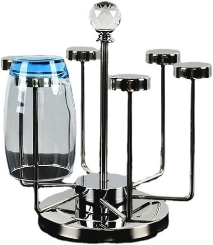 Glass Holder Rack Stainless Steel 6 Cups
