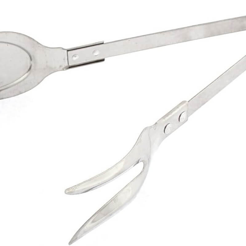 Stainless steel kitchen tongs