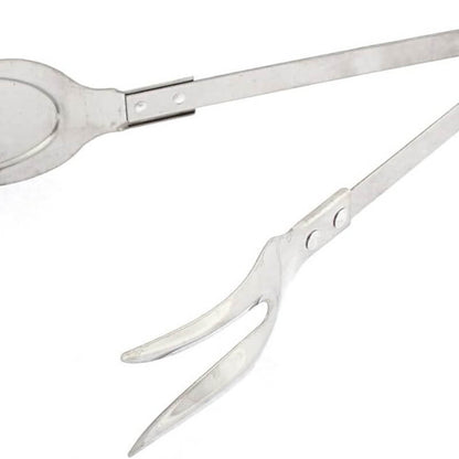 Stainless steel kitchen tongs