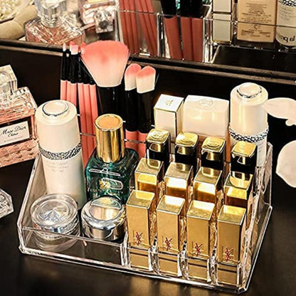Cosmetic organizer lipstick stand holder