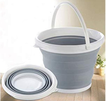 Silicone folding bucket