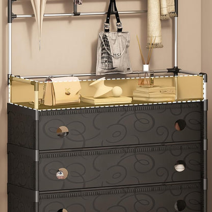 Dust Proof Multifunctional Coat and Shoes Rack