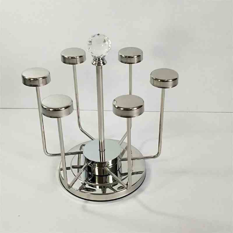 Glass Holder Rack Stainless Steel 6 Cups