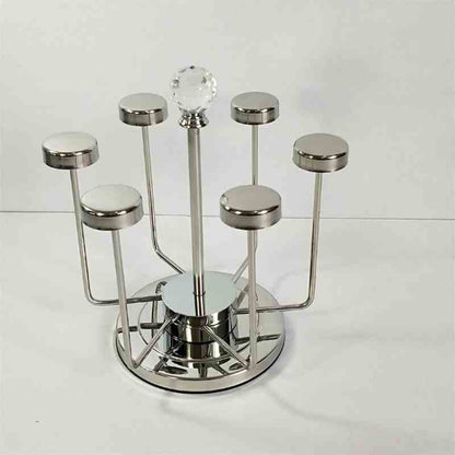 Glass Holder Rack Stainless Steel 6 Cups