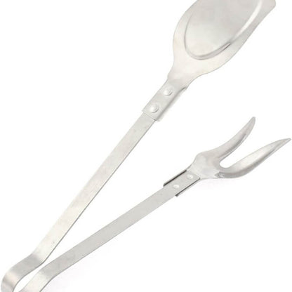 Stainless steel kitchen tongs