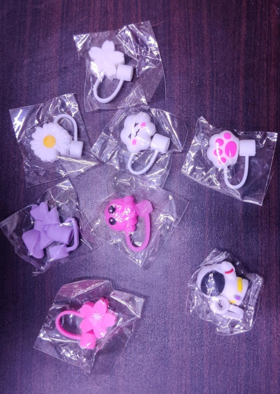 15 PCS Cute Silicone Straw Cover Cap for Stanley Cup