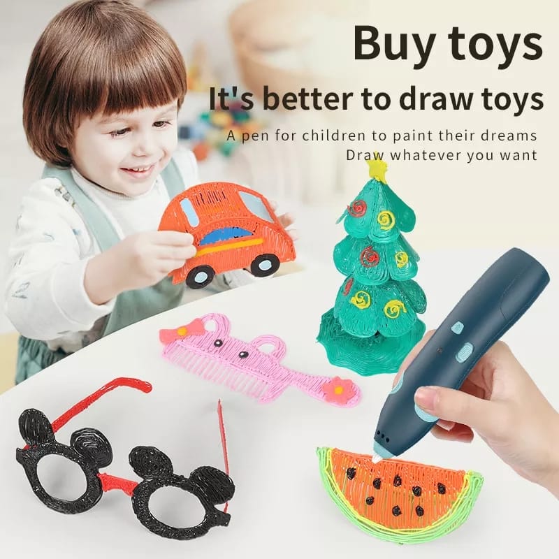 Kids 3d pen with usb , rechargeable