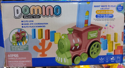 Battery operated dominos train