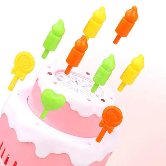 bubble  cake with lights.