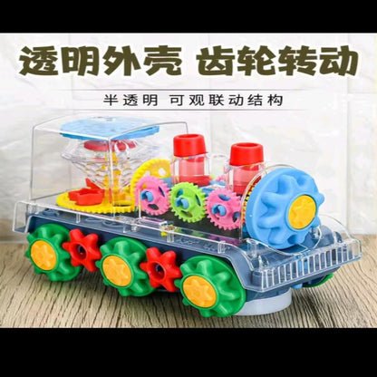 BATTERY OPERATED GEAR TRAIN WITH LIGHT SOUND
