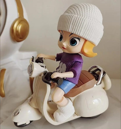 Vespa scooter doll with light sounds.
