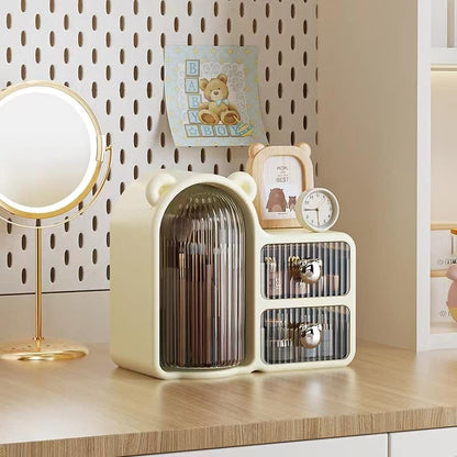 Bear shape stylish makeup and skincare storage box