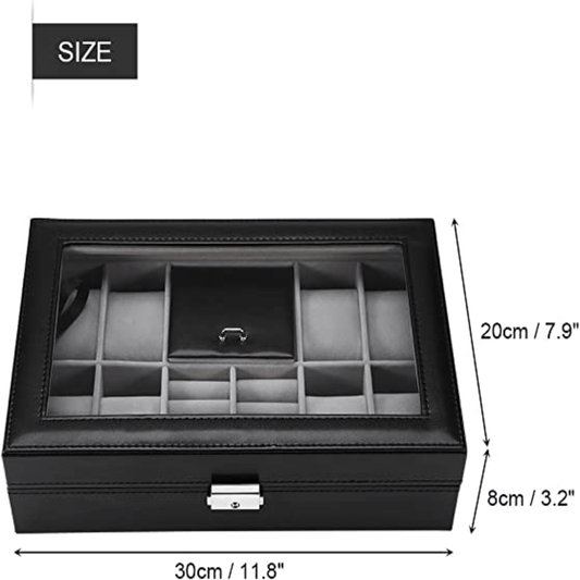 8 slots watch and ring storage case