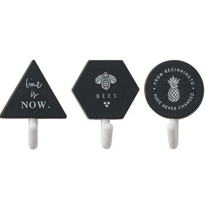 3pcs creative wall door hooks clothes towel key hanger