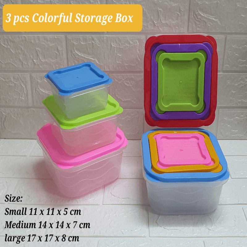 3 pcs food storage container 