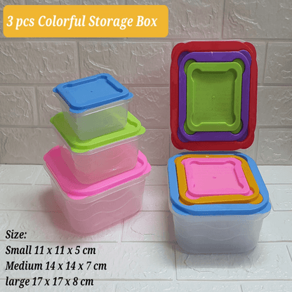 3 pcs food storage container 