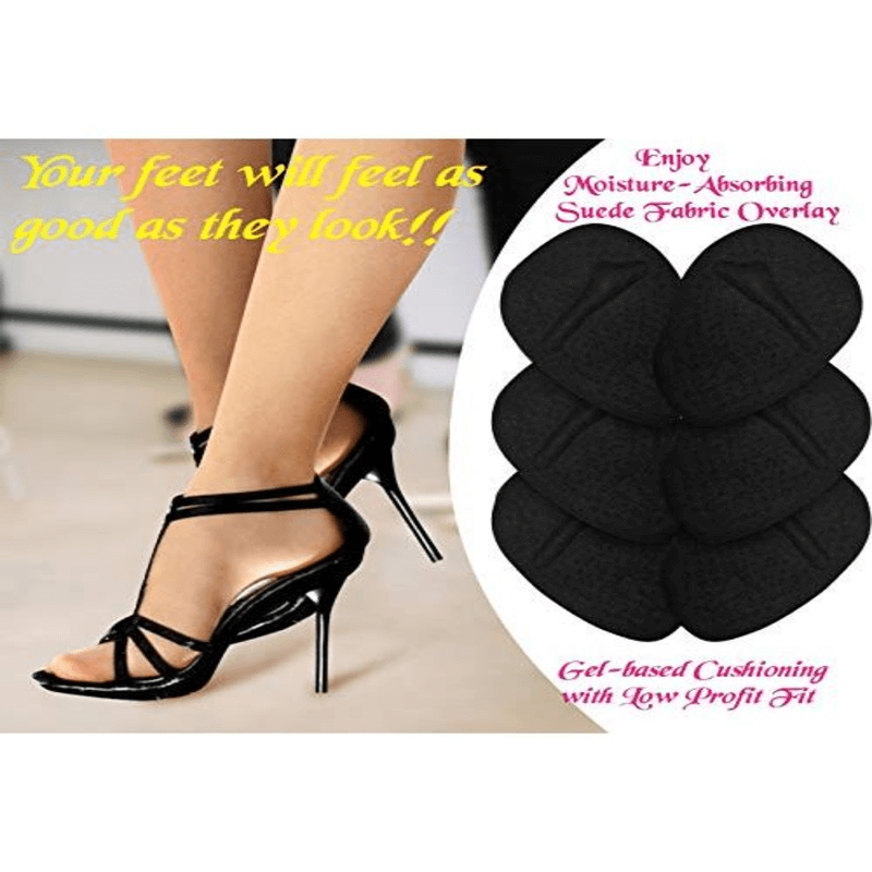 2 pair women shoes half cushion foot pain relief insoles pad