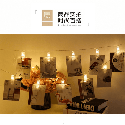 20 led photo clips string lights