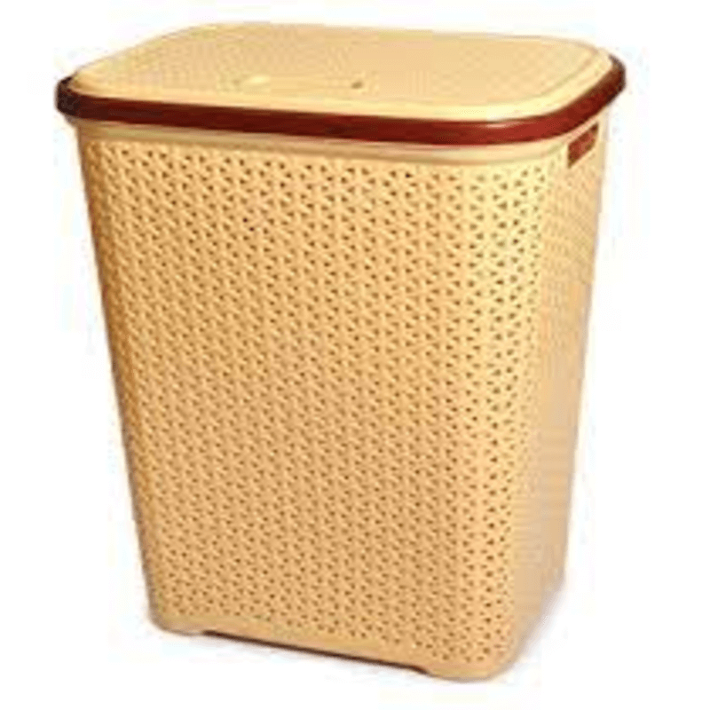 Plastic laundry basket