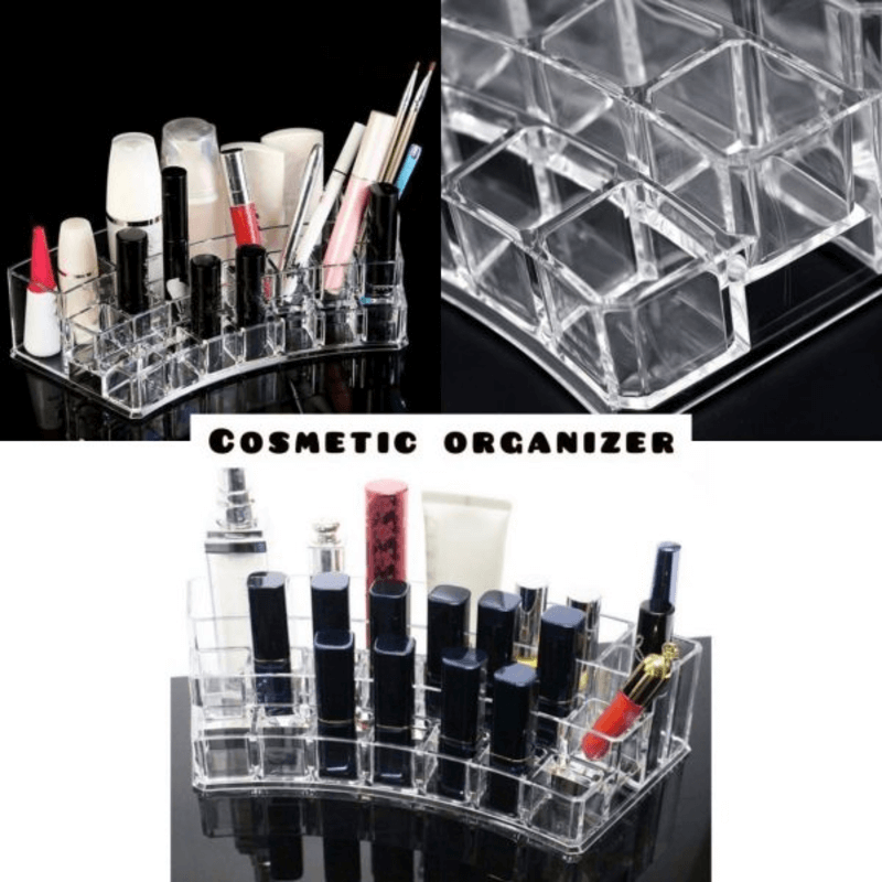 19 grid cosmetic organizer