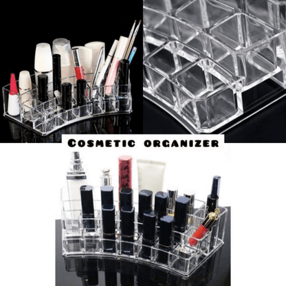 19 grid cosmetic organizer