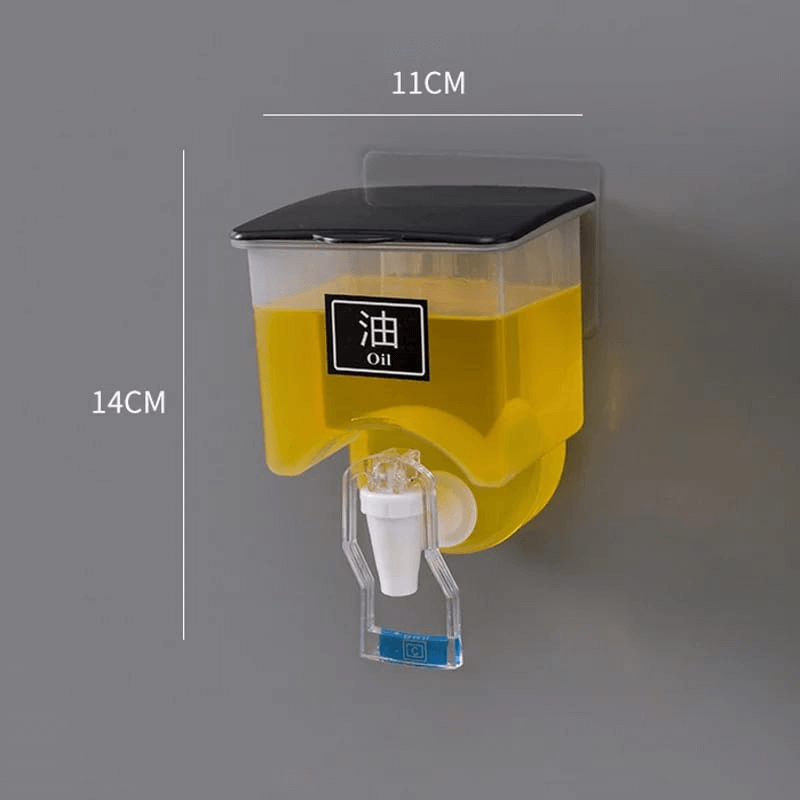 Kitchen wall-mounted oil dispenser