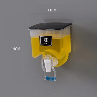 Kitchen wall-mounted oil dispenser