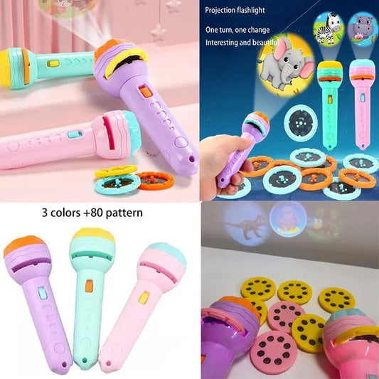 MINI FLASHLIGHT PROJECTOR TOY WITH 3 DISK
