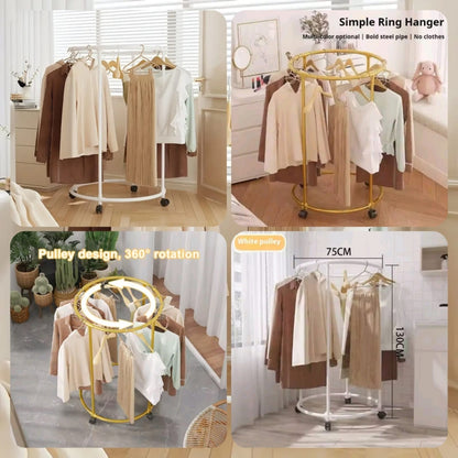 Round Rotateble Coat Hanger