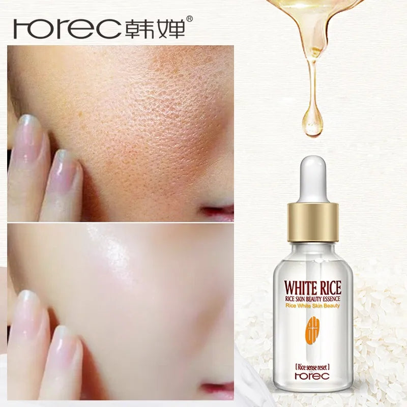 Rorec white rice serum anti wrinkle anti aging face fine