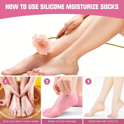 Silicone Gel Moisturizing Socks