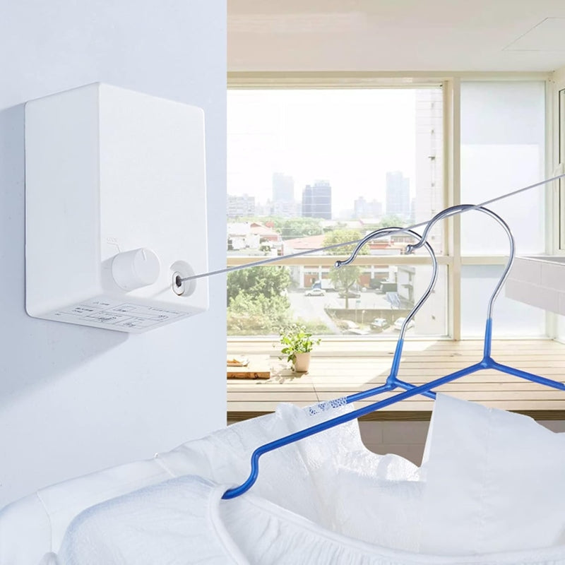 Wall mounted drying string retractable clothesline rope 4.2m