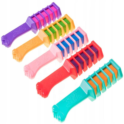 Kids hair color comb set