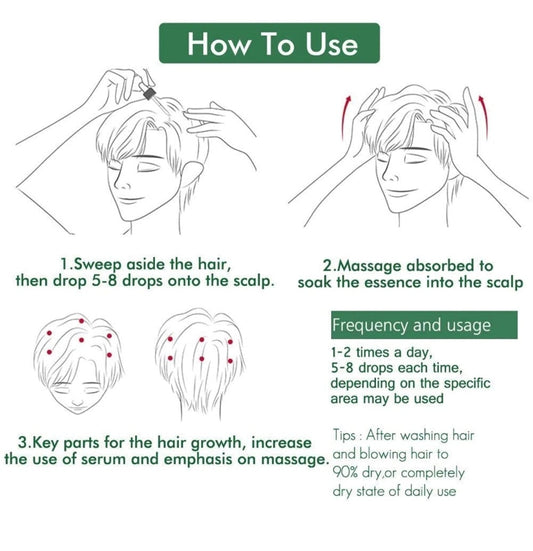 Ginger hair growth essence 7 days germinal hair growth serum