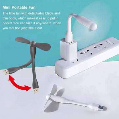 USB Fan Summer Flexible Power Bank
