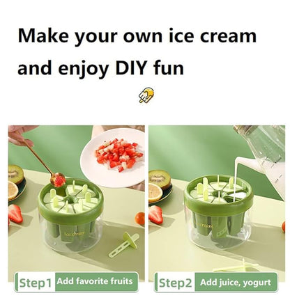 Plastics Ice Cream Mold DIY Dessert Popsicle Moulds Tray Ice