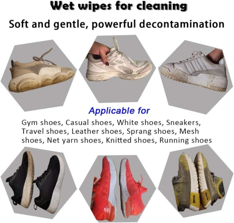 Shoes cleaning wipes pack 80pcs
