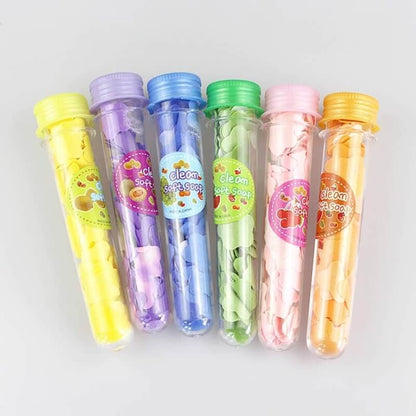 Portable mini flower paper soap