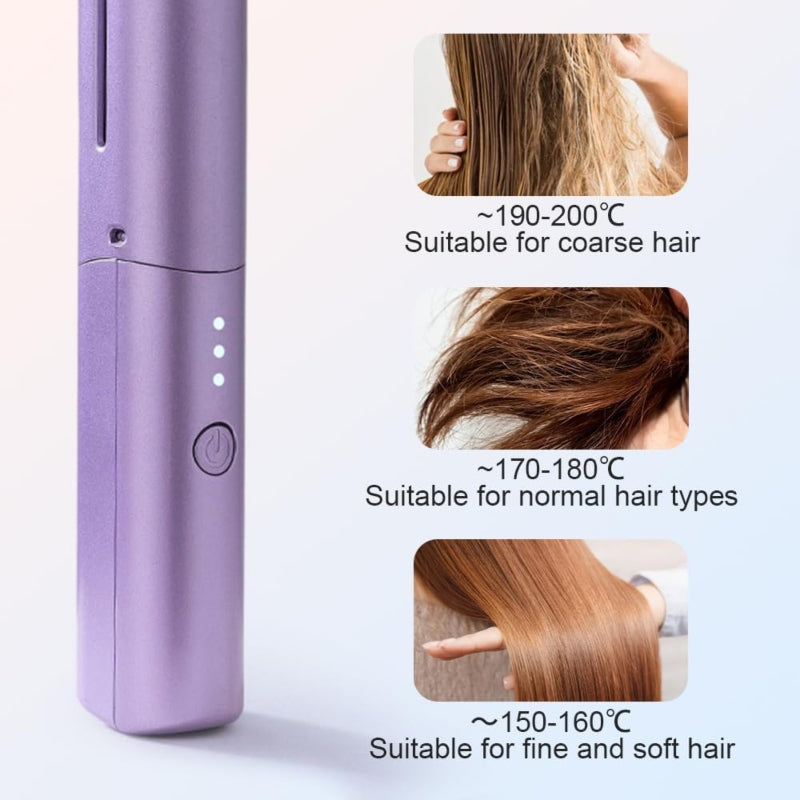 2in1 wireless rechargeable travel hair comb