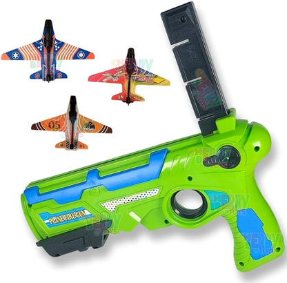 Funblast airplane launcher gun toy