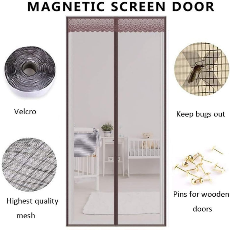 Screen Door curtain With Full Frame Seal