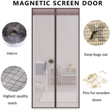 Screen Door curtain With Full Frame Seal