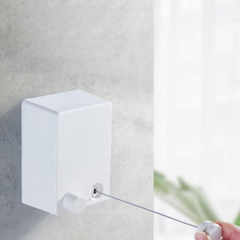 Wall mounted drying string retractable clothesline rope 4.2m