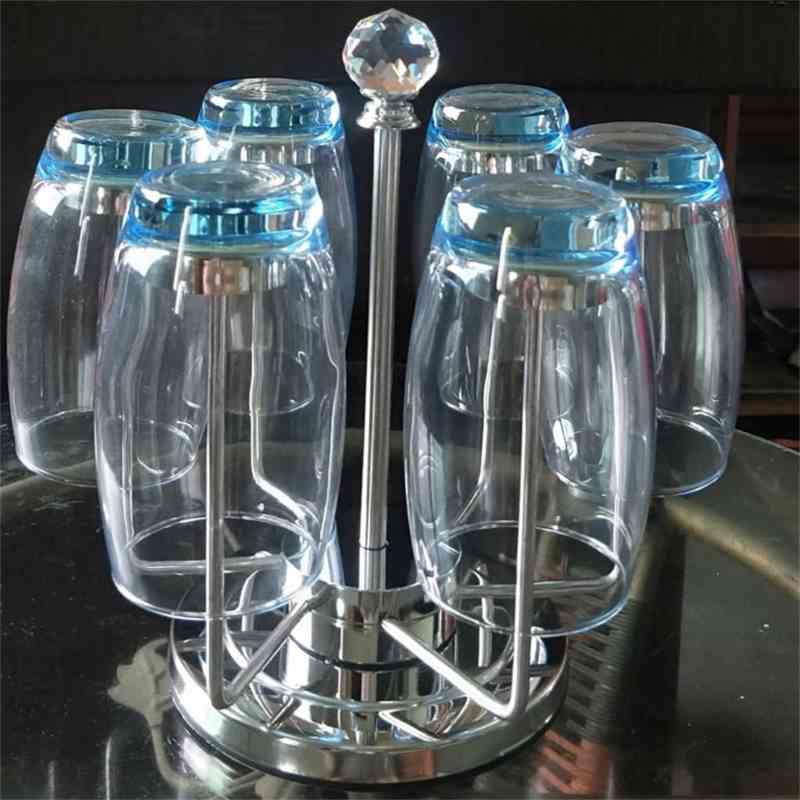 Glass Holder Rack Stainless Steel 6 Cups
