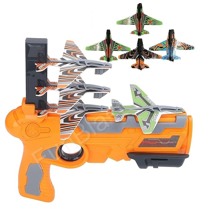 Funblast airplane launcher gun toy